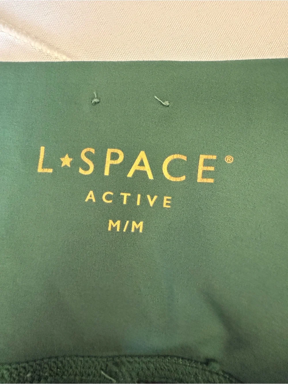 L Space Active Green High Rise Flared Leggings Size Medium